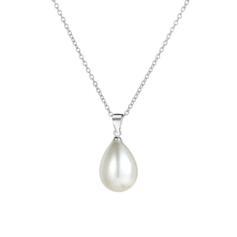 New Accessories Single water drop Pearl Pendant Charm Necklaces Trendy Chains Christmas Party For Women Free Shipping | Украшения и