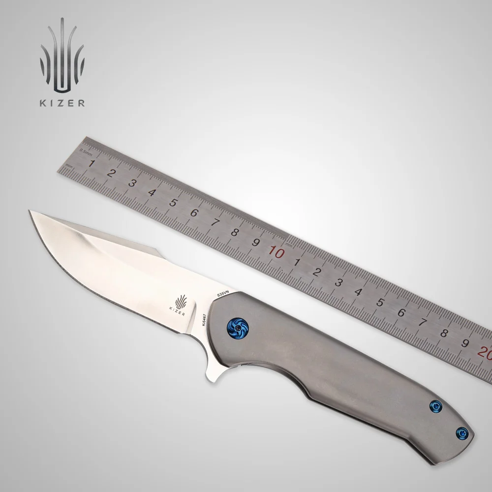 Kizer outdoor essential knife Ki5467 suit to big hand high hardness
