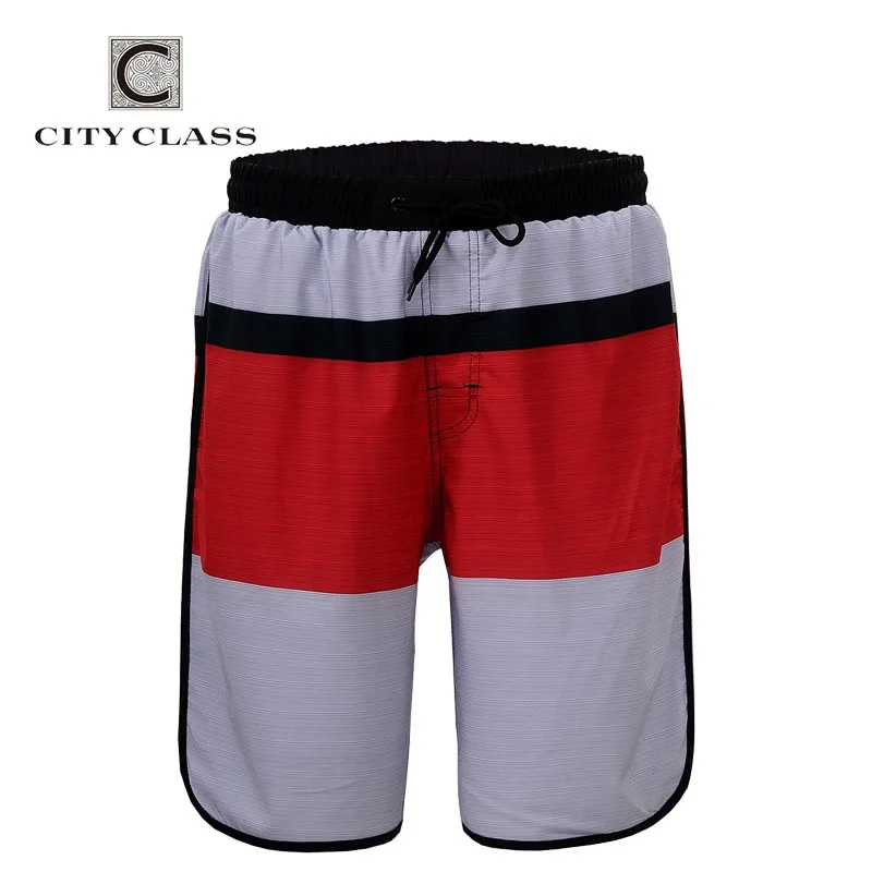 Город класс мужская летний отдыха диких широкий пляжные шорты обычная длина бермуды Masculina европейский размер Boardshorts 1755 - Цвет: Red