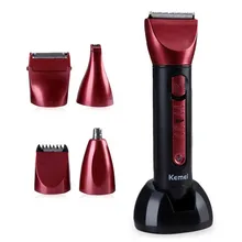 Профессиональный 5 в 1 моющийся Водонепроницаемый Перезаряжаемый электробритва, резак, электрическая машинка для стрижки волос, триммер для волос в носу для мужчин