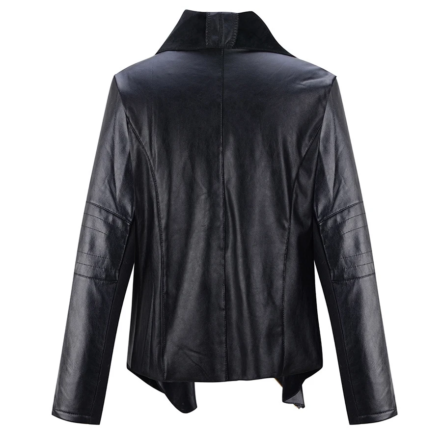 Black Faux Leather Jackets Women Winter 2018 Autumn Women Fashion Windbreaker Punk Bomber Veste Simili Cuir Femme Lady Coat 151F Coats