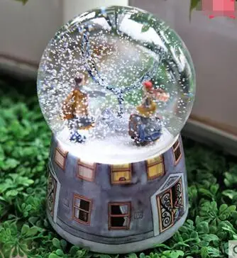 

RONG-719+Crystal ball snow to send a girl friend girl seventh day creative birthday gift