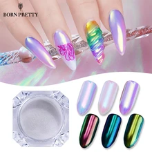 Неоновый Auroras блеск для ногтей порошок 0,3 г 0,5 г зеркало-Хамелеон пигментная пыль маникюр Дизайн ногтей украшения