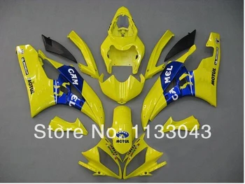 

Yellow blue fairing kit for Yamaha YZF-R6 06-07 YZF R6 06 07 # T426 YZF 600 R6 2006 2007 Hi-quality fairing parts +7gifts