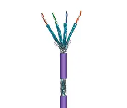 Бесплатно от пятно галогенные CAT6 кабель подключения к сети Ethernet в катушке 100 м LSZH фиолетовый Wir9075
