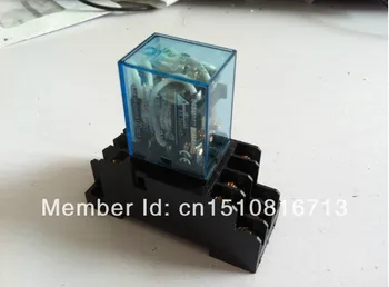 

10 Set 220V AC Coil Power Relay MY3NJ HH53P-L 11Pin 3NO 3NC 5A With Socket Base
