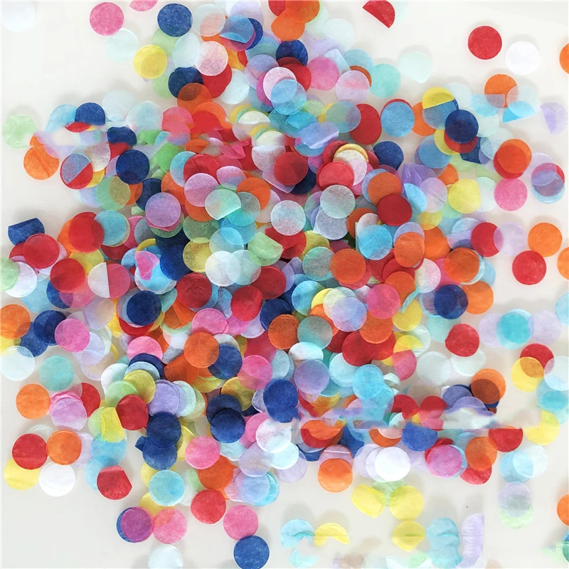 

1.5cm 10g/bag Mini Round Confetti Dots First Birthday Boy Party Chritmas Wedding Decorations Confetti Happy Birthday Baby Shower