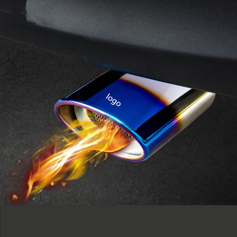 Stainless Steel Car Rear Exhaust Pipe Tail Muffler Tip Mufflers For