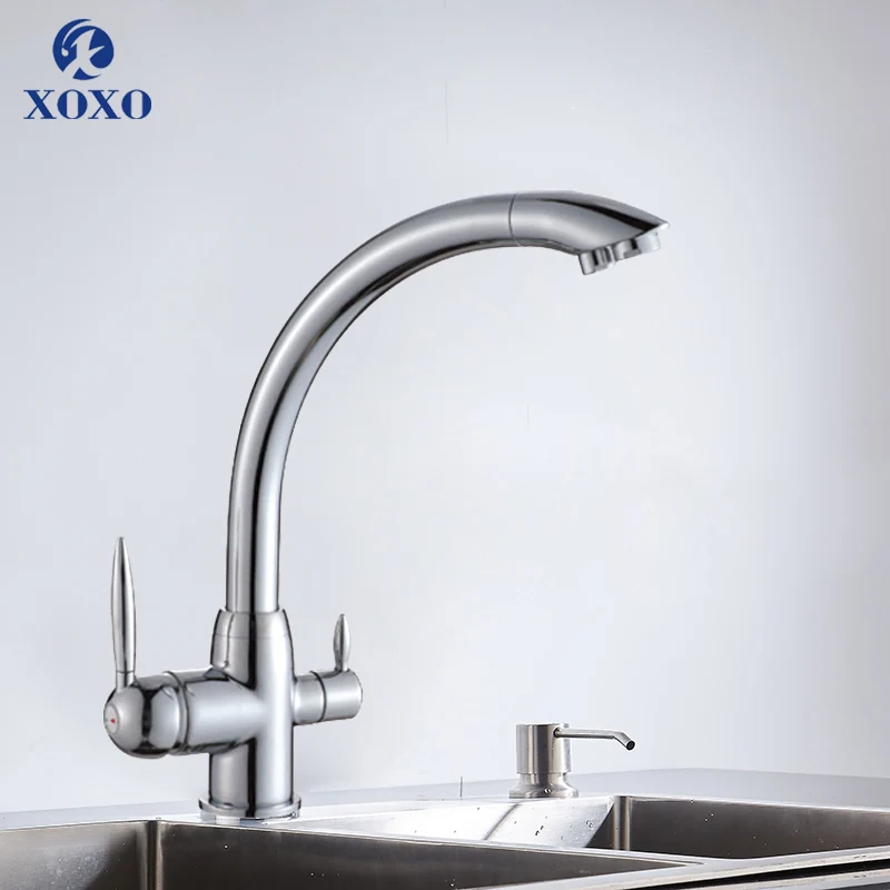 XOXO Kitchen Purify Faucets Mixer Tap Cold and hot 360 Degree Rotation with Water Purification Features  Kitchen Crane Tap 83028 white kitchen sink Kitchen Fixtures