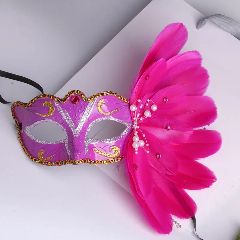Венецианская Маскарадная маска на палочке костюм Марди Гра с принтом Eyemask