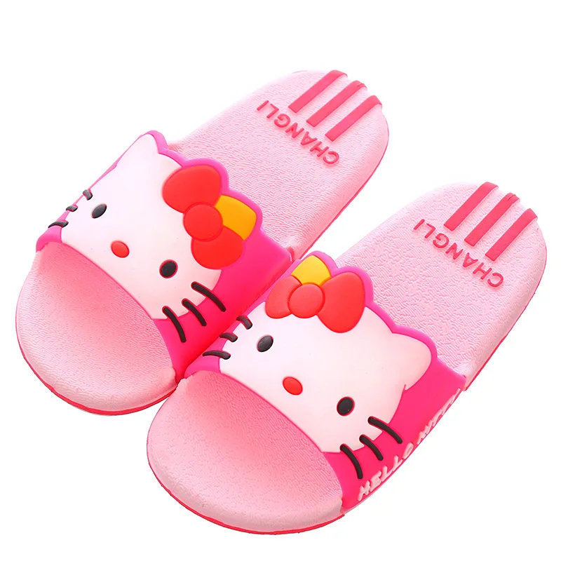 Slippers for Girls Boys Beach Sandals Summer Kids Slippers Boys Flat House Flip Flop Children Non-slip Cartoon Home Casual Shoes