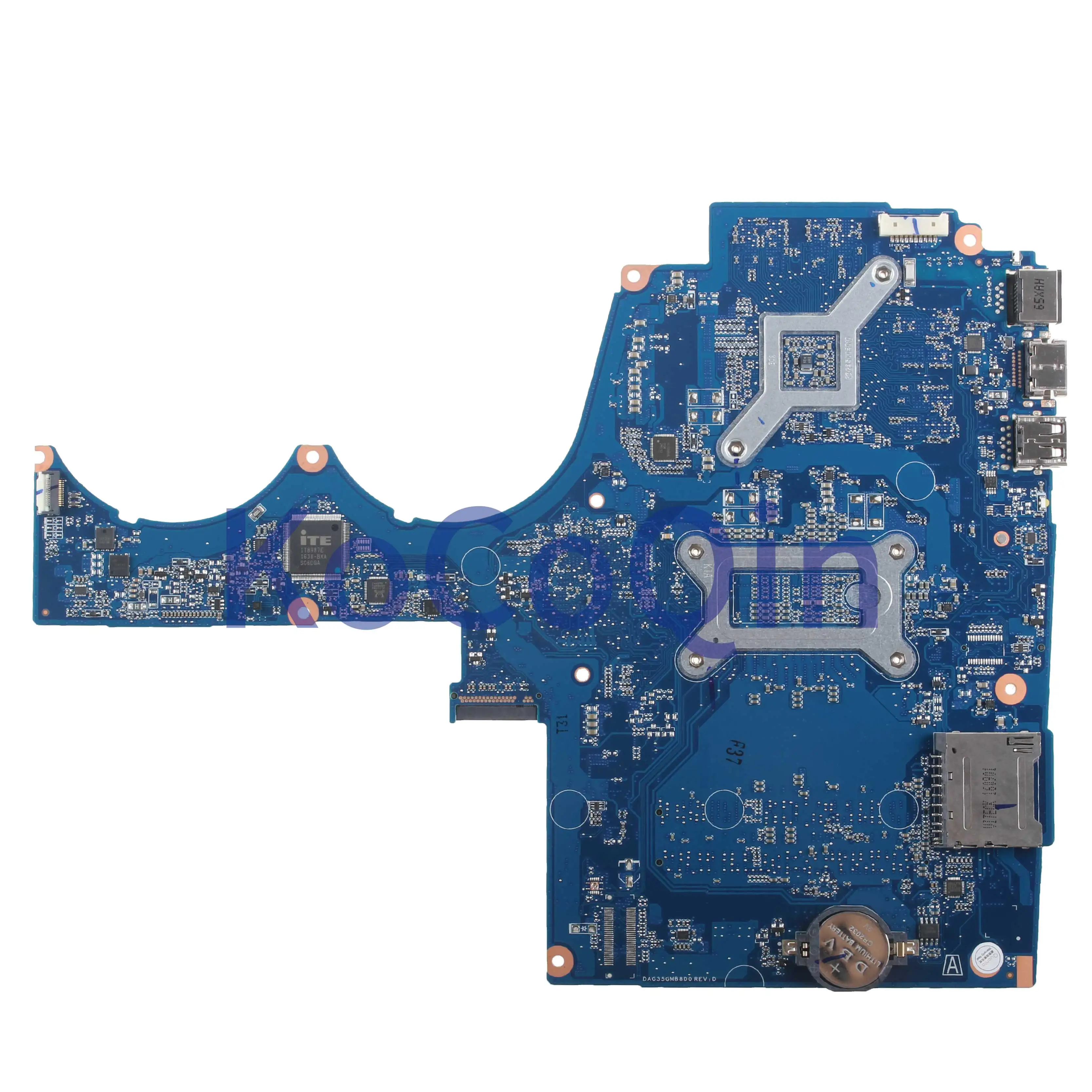 low cost  KoCoQin Laptop motherboard For HP 15-AX TPN-Q913 15-AX239TX I5-7300HQ Mainboard DAG35GMB8D0 914775-