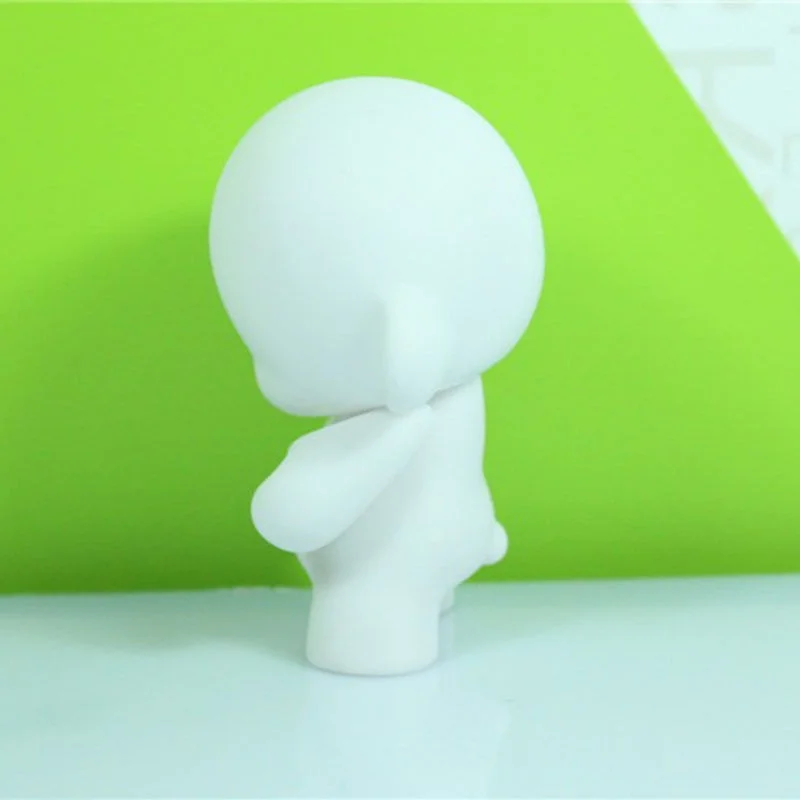 Милые белые 4 дюймов Kidrobot Манни никогда не нарисованная белая виниловые игрушки