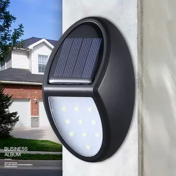 

Waterproof IP65 ABS Solar Light Wall Lamp Outdoor Garden Street Security Yard Path Home Energy Saving Lamp