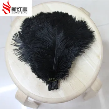 

Wholesale 10 PCS beautiful natural black ostrich feathers 35-40 cm/to16 14 inches adornment feather