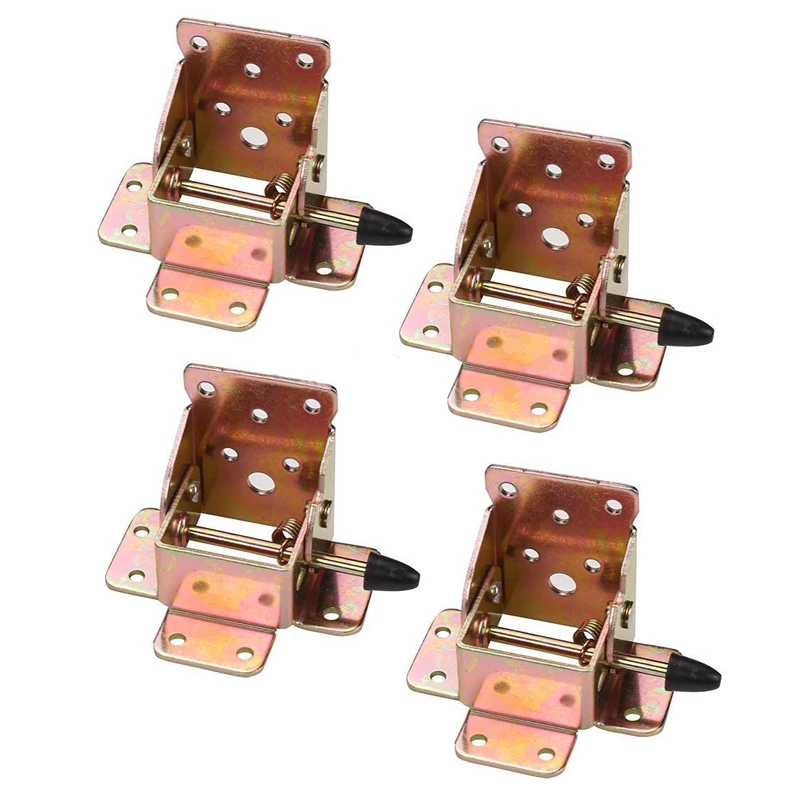 4Pcs Iron Locking Folding Table Chair Leg Brackets Hinges Folding Table Leg Hinge for Furniture Folding Hinge Hardware Tools