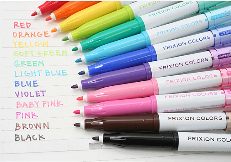 Erasable Marker pen Japan Pilot SFC-120M-12C / SW-FC-S12 FRIXION Erasable Pen 12 PCS/set in 12 colors FREE SHIPPING
Erasable Marker pen Japan Pilot SFC-120M-12C / SW-FC-S12 FRIXION Erasable Pen 12 PCS/set in 12 colors FREE SHIPPING