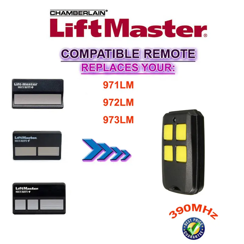 

Liftmaster Chamberlain Orange / Red Learning Button Security + 390MHZ DHL free shipping
