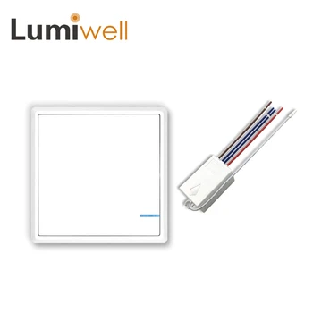

Lumiwell Wireless Light Switch with Receiver controller Kit Outdoor rf 433mhz Remote pc wall switch eu - IP54 on-off push swich