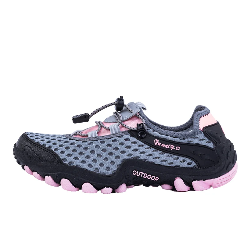 ZHJLUT/Мужская обувь для плавания, женская обувь из сетчатого материала, летние походные кроссовки, дышащие Нескользящие уличные кроссовки унисекс - Цвет: pink