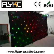 Сценическое украшение фон покрывало со светодиодными лампами