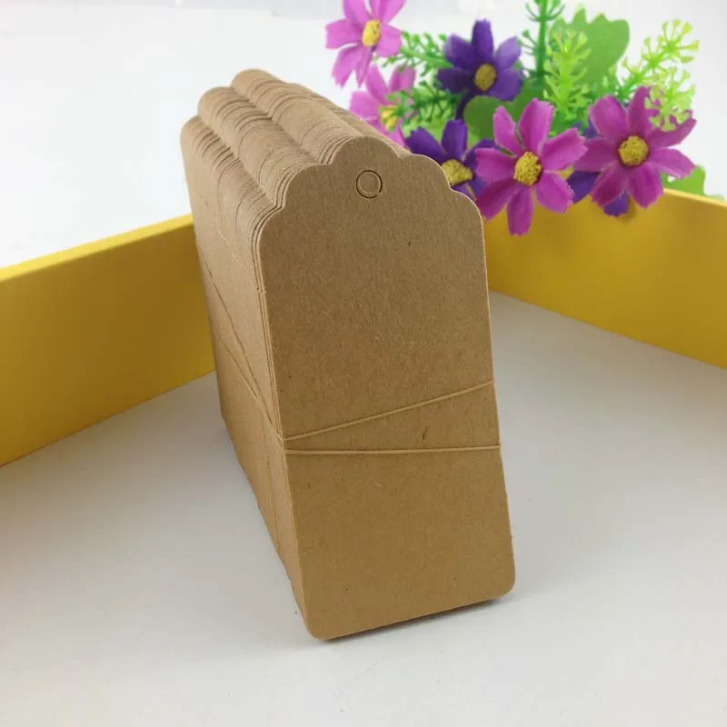 

500PCS 9.5*4.5CM Price Tags Kraft Gift Tags Paper Packaging Labels DIY For Gift/Box/Jewelry/Cosmetics/Books/Garment