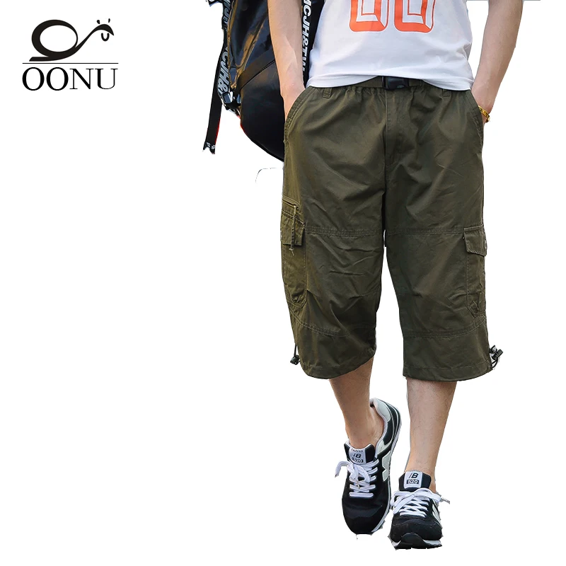 

YOLAO Summer Thin Men's Cargo Breathable Baggy Overalls Men pants For Military Camouflage Tactical