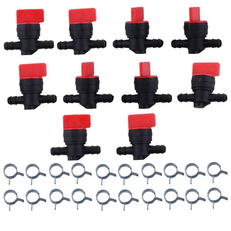 Новый (упаковка из 10) 1/4 дюймов Встроенный топливный отрезать запорный клапан ДЛЯ Briggs & Stratton 493960 494768 698183 Oregon 07-406 Джон Ди