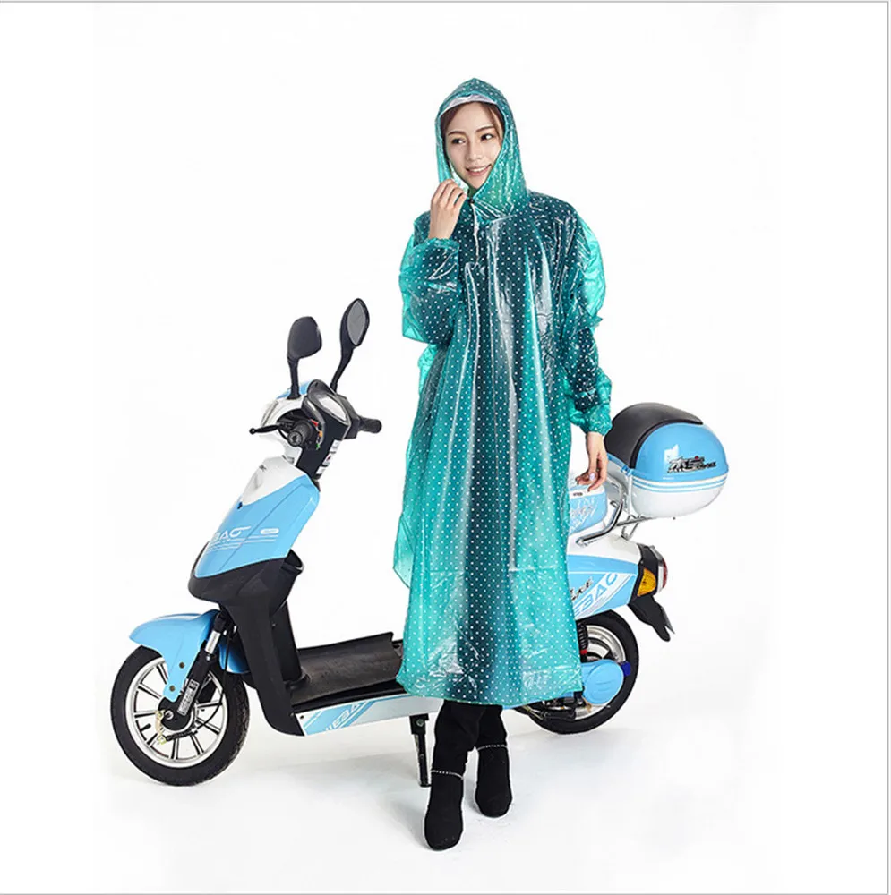 Женский Электрический мотоцикл плащ пончо Многофункциональный зонтик с длинными рукавами прозрачный Модный Плащ