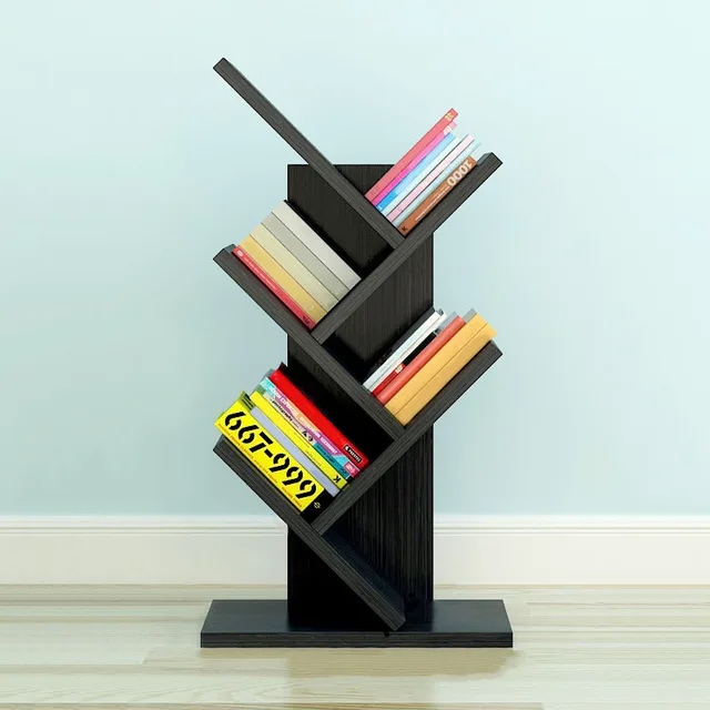 Stand Rack Storage Holders Wood Bookcase Books Storage Rack Display Shelf Bookshelf Home Office