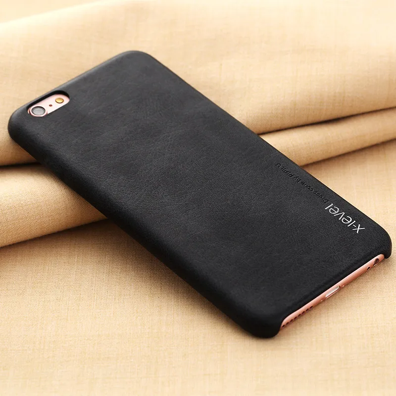 X-Level vintage pu leather mobile phone case for apple iphone 6 plus 6s luxury back cover | Мобильные телефоны и