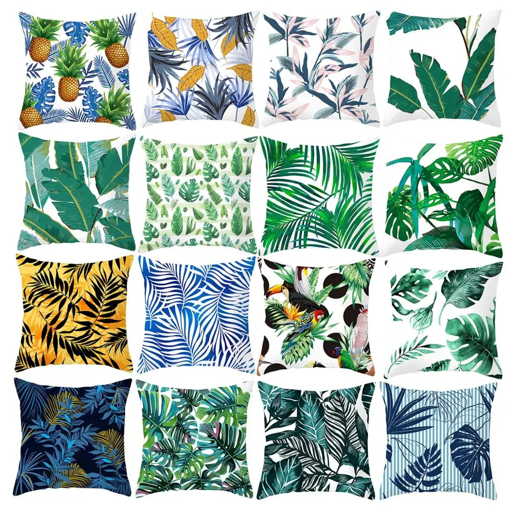 PATIMATE тропические декоративные растения Чехлы для подушек декорации в стиле