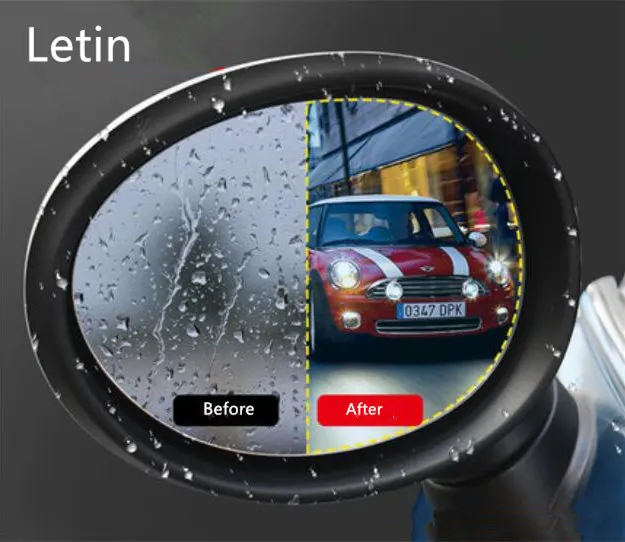 

Letin for Mini Cooper R55 R56 R57 R61 F54 F55 F56 R60 F60 Anti Fog rearview side Mirror Film Rainproof waterproof Sticker