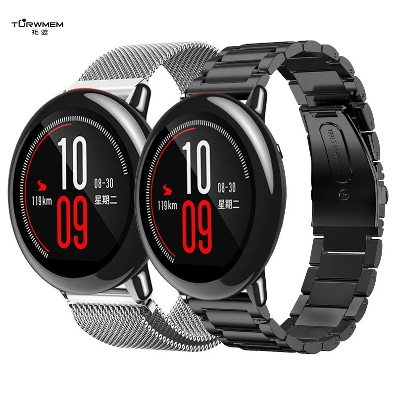 

22mm Milanese Magnetic Strap for Xiaomi Huami Amazfit Bracelet Watch Band Metal Stainless Belt Band for Amazfit 2 Band