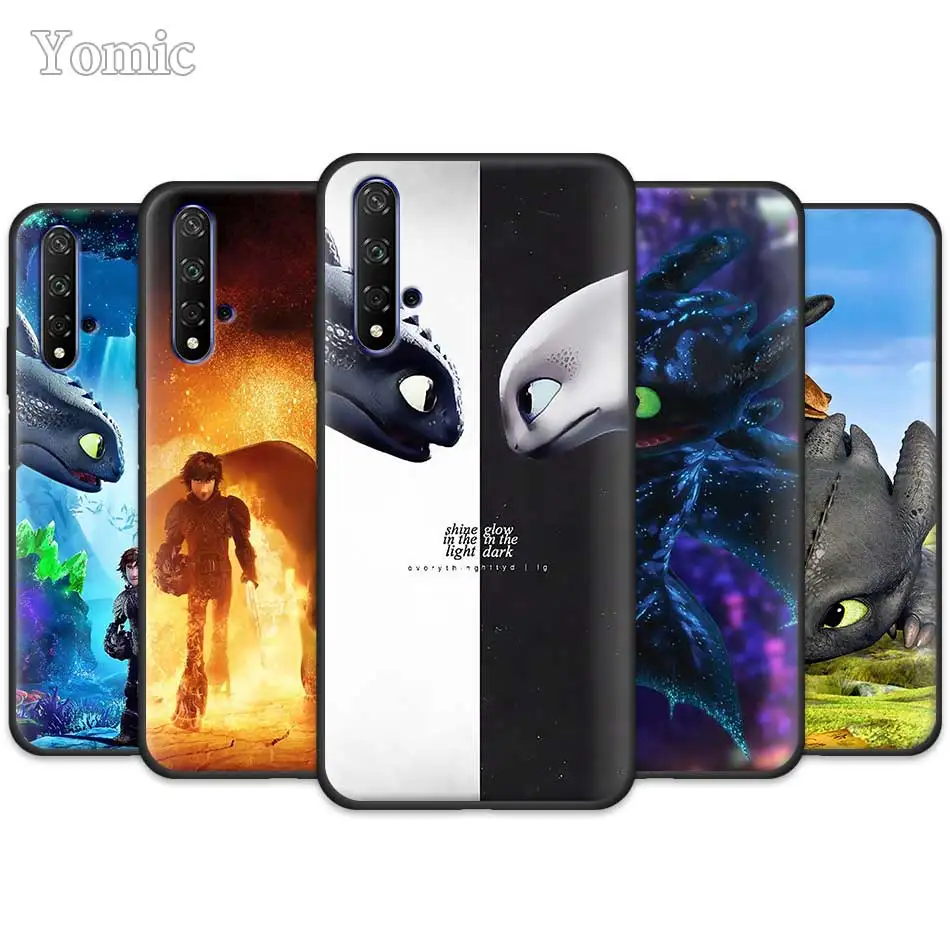 

How to Train Your Dragon for Huawei Honor 20 Pro 9 10 20 Lite 7A 7C 7S 8A Pro 8X 8C 8S View 20 Black Silicone Phone Case Cover