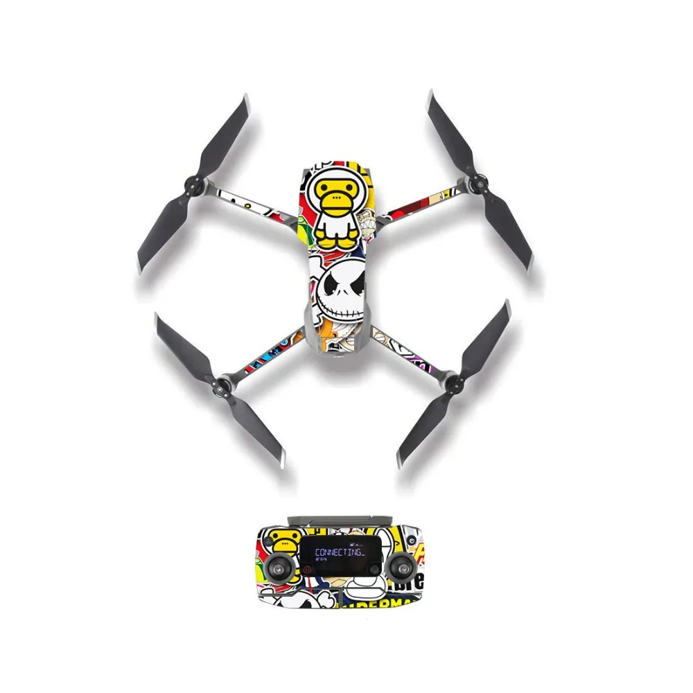 

Vinyl Skin Decal for Battery Waterproof Sticker For DJI Mavic 2 PRO/Mavic 2 Zoom- Included Drone 3 Battery Skin Sticker PVC