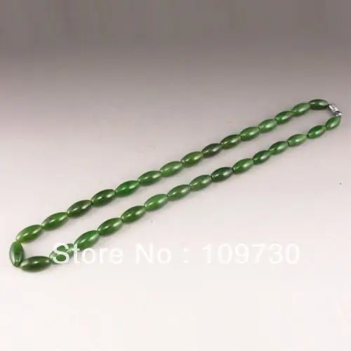 

Jewelry 001999 100% Natural Hand-carved Chinese Hetian Jade Necklace