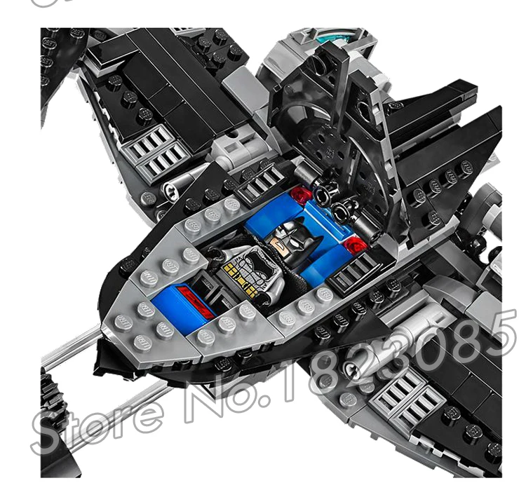 555pcs Super Heroes Batman Movie Superman Battle Marvel DC Comics 07019 Sky High DIY Building Block