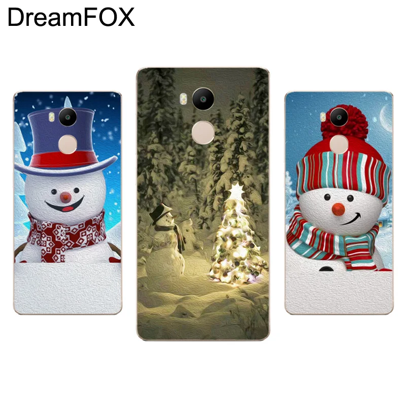 DREAMFOX M306 зимний Снеговик Снег Мягкий ТПУ силиконовый чехол для Xiaomi Redmi Note 3 4 4X5 5A 6 7