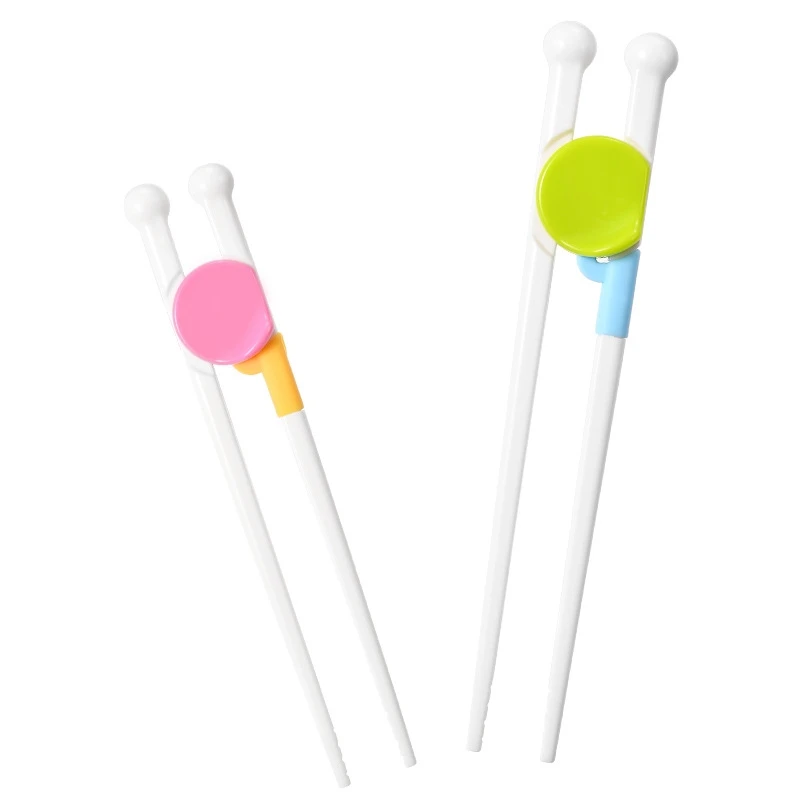 

1 Pari Children Dishes ECO-friendly Kids Baby Learning Chopsticks Non-slip Child Training Chopsticks for Food Feeding Care