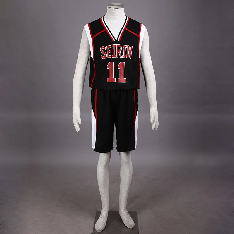 Баскетбольная Униформа для мальчиков Seirin черный костюм косплея Kuroko no Basuke 2 из