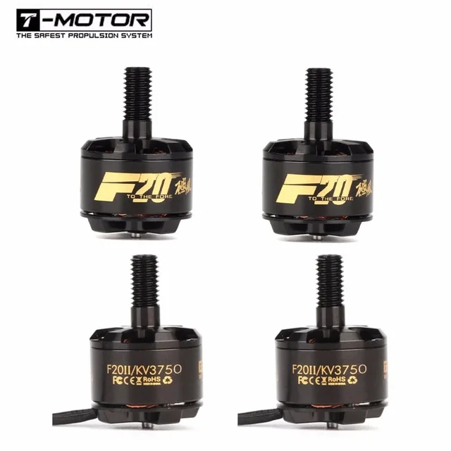 4 шт./партия T-Motor F20II F20 II 1408 2800 3250 3750KV 2 S-4 S бесщеточный двигатель для 130 140 150 RC игрушки Мультикоптер против T-Motor F40Pro