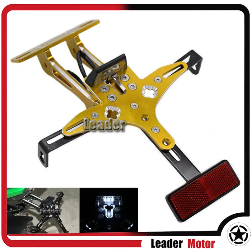 

Universal For YAMAHA R1 R3 R6 FZ1 FZ6 FZ8 T-MAX500 530 Adjustable Angle License Number Plate Frame Holder Bracket