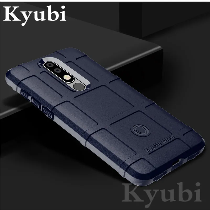 

Luxury Cover For Nokia 7.1 Plus X7 Armor Protection Shockproof Rugged Shield Phone Case For Nokia 8.1 9 Matte Silicone Soft Etui