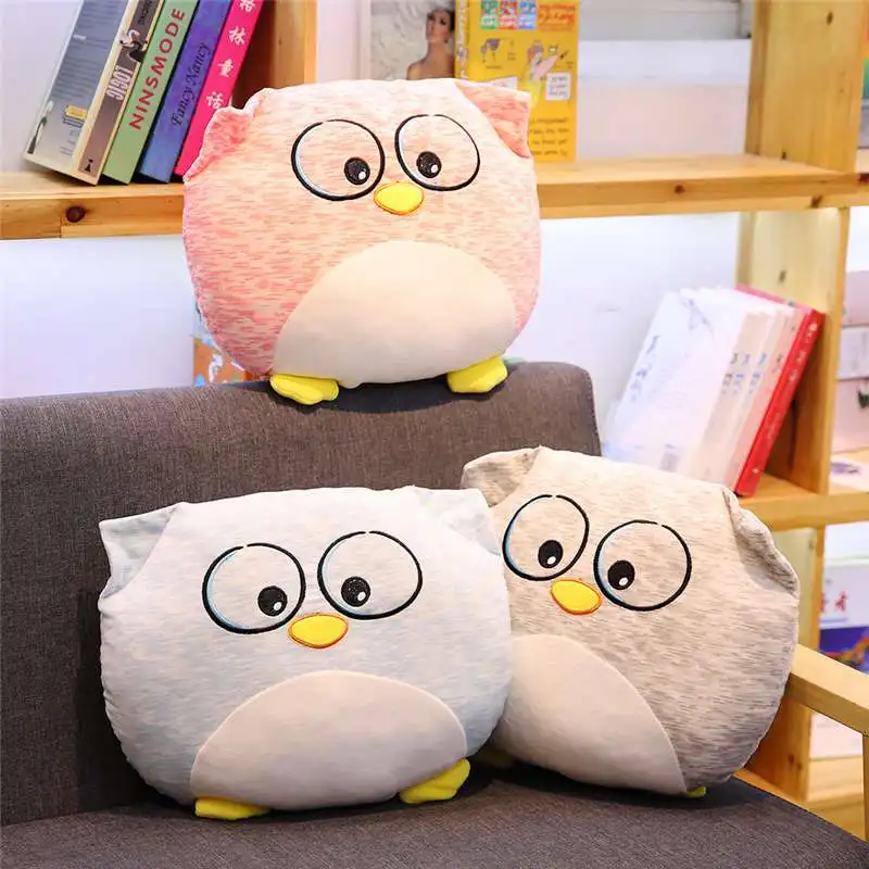 1 шт. 35x30 см 10 моделей Kawaii Dumb Bear Подушка Мягкая Сова домашний диван скульптура