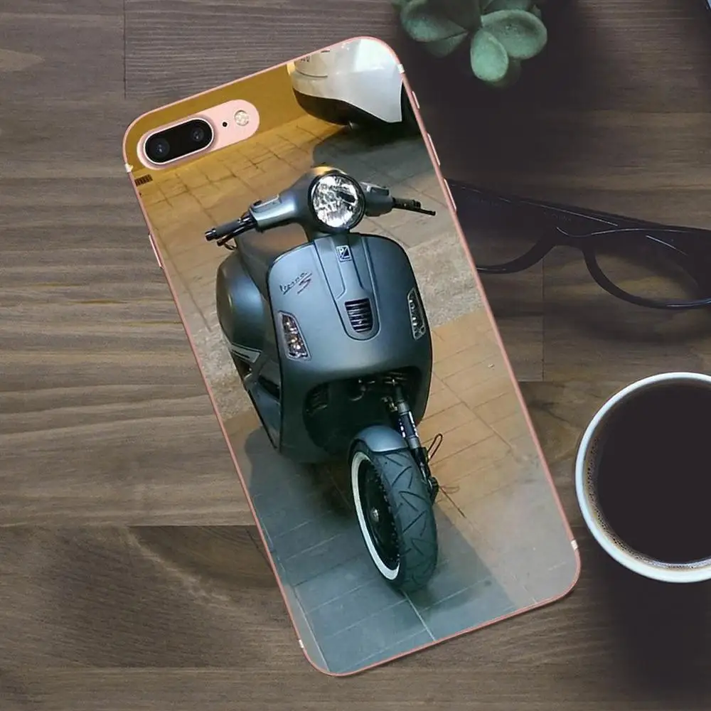 Чехол Vespa для сотового телефона из мягкого ТПУ скутера чехол Apple iPhone 4 4S 5 5C SE 6 6S 7 8