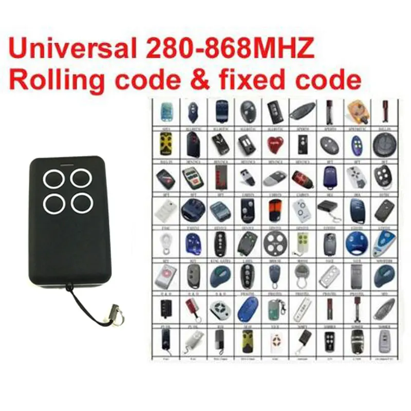 

Multi frequency dupactor vuniversal rolling code copy 280-868mhz