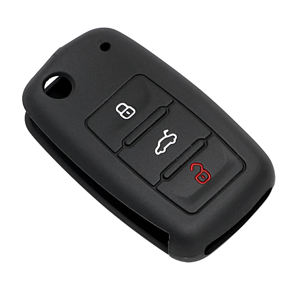 

Protective Case Silicone Key Case for Car Car Key Bag Cover Auto Accessories For VW Skoda Jetta Lavida Golf Polo Passat