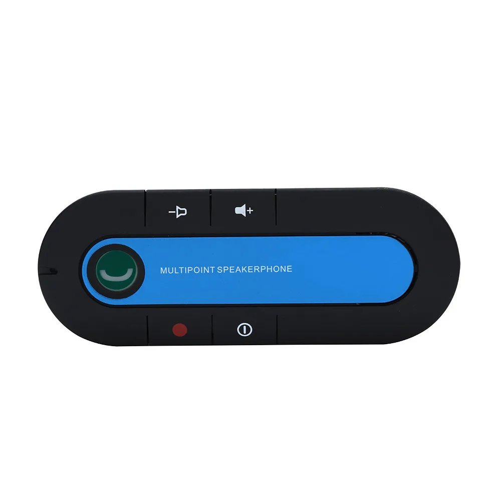 Синий Защита от солнца Беспроводной BT3.0 Handsfree Car Kit Громкая для iPhone Mobile 4,26 - Цвет: Синий