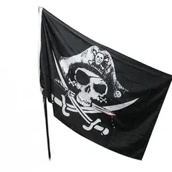 150X90 см скрещенные кости баннеры мечи меч Хэллоуин украшение флаг с черепом пиратский флаг скрещенные кости баннеры домашний декор